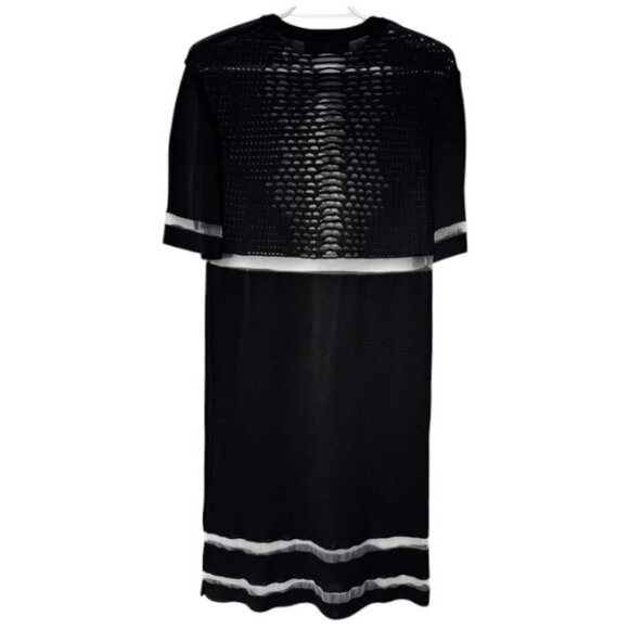 Alexander Wang x H&M black sheer mesh panel mini dress size S - Picture 5 of 6
